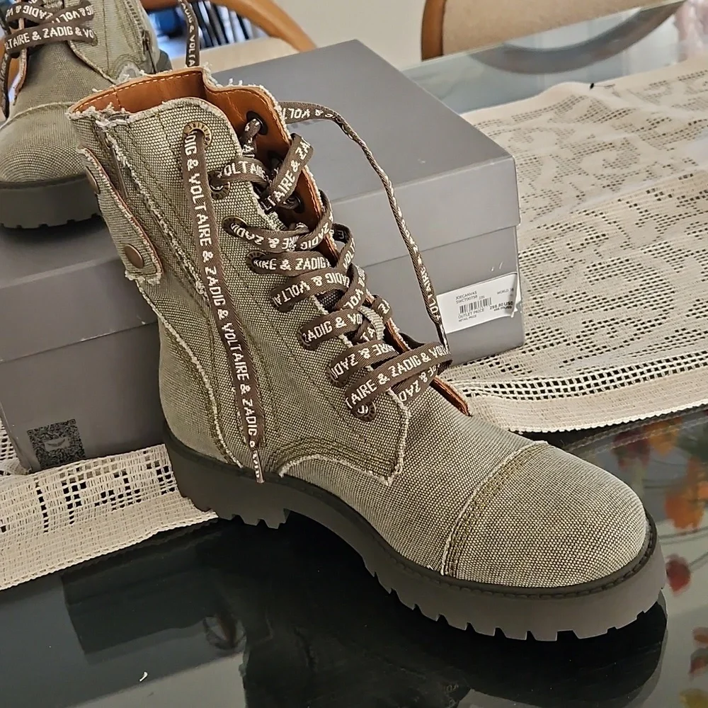 Joe Canvas Ankle Boots - Picture 7 of 9